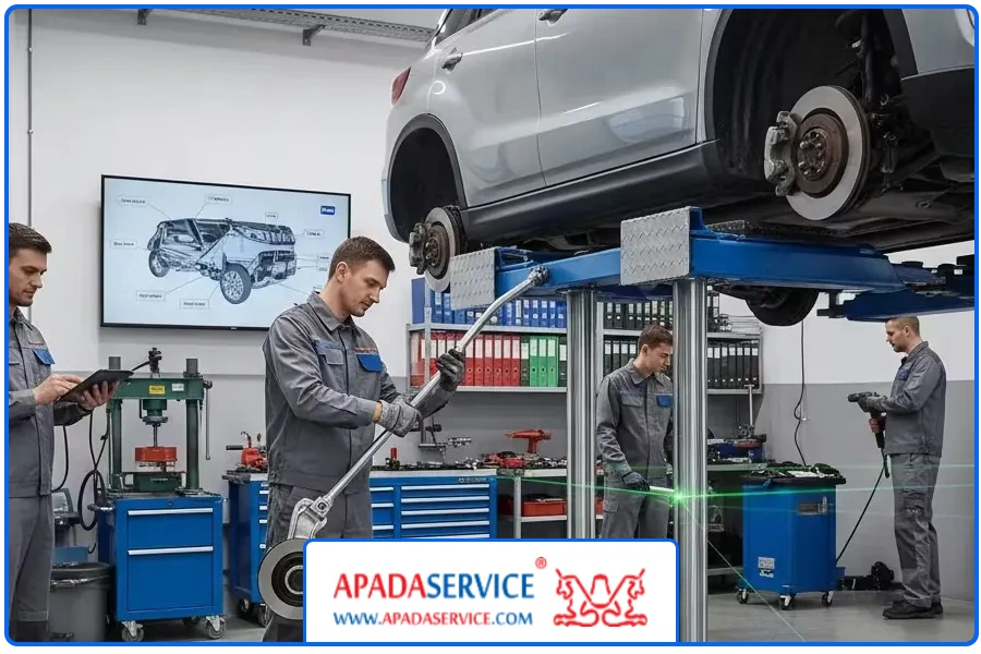 مراحل تعمیر | تعمیر جلوبندی سوزوکی ویتارا