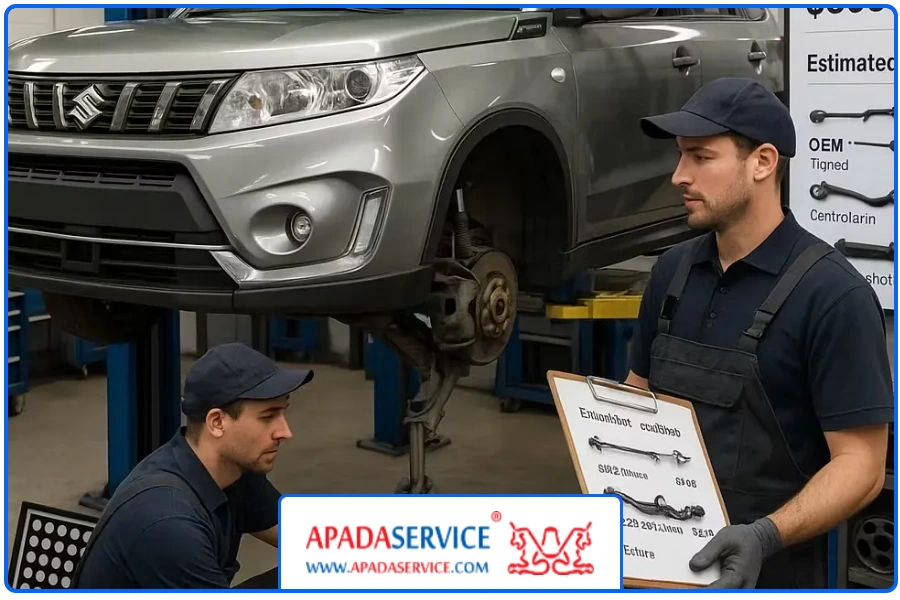 هزینه تعمیر | تعمیر جلوبندی سوزوکی ویتارا