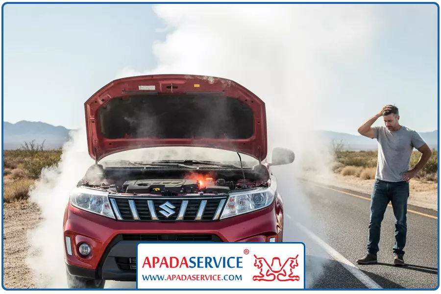 داغ شدن موتور | تعمیر فوری سوزوکی ویتارا