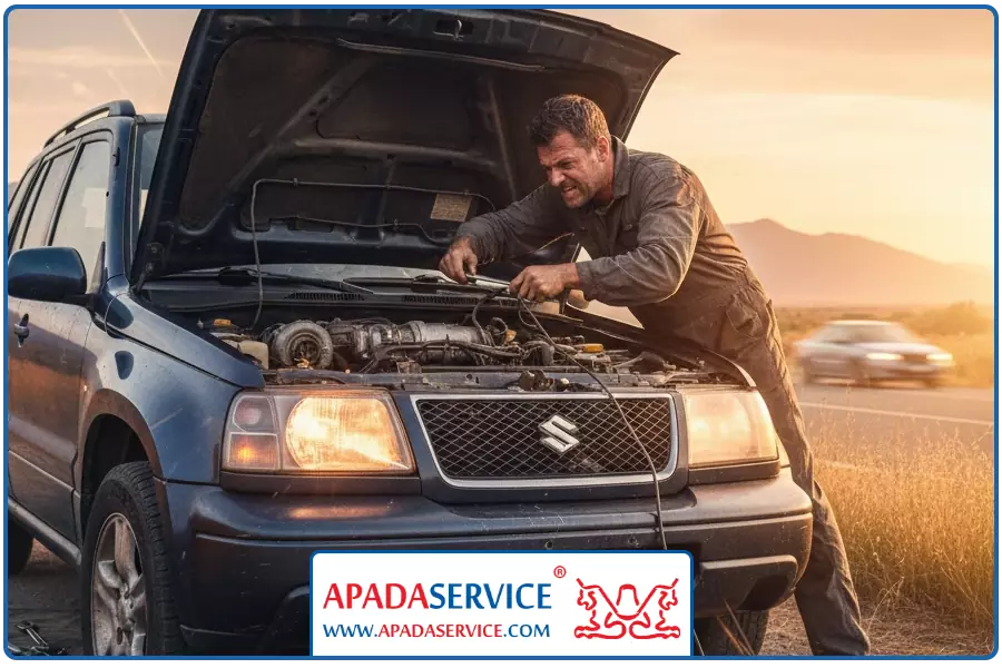 تعمیر فوری در جاده | تعمیر فوری سوزوکی ویتارا