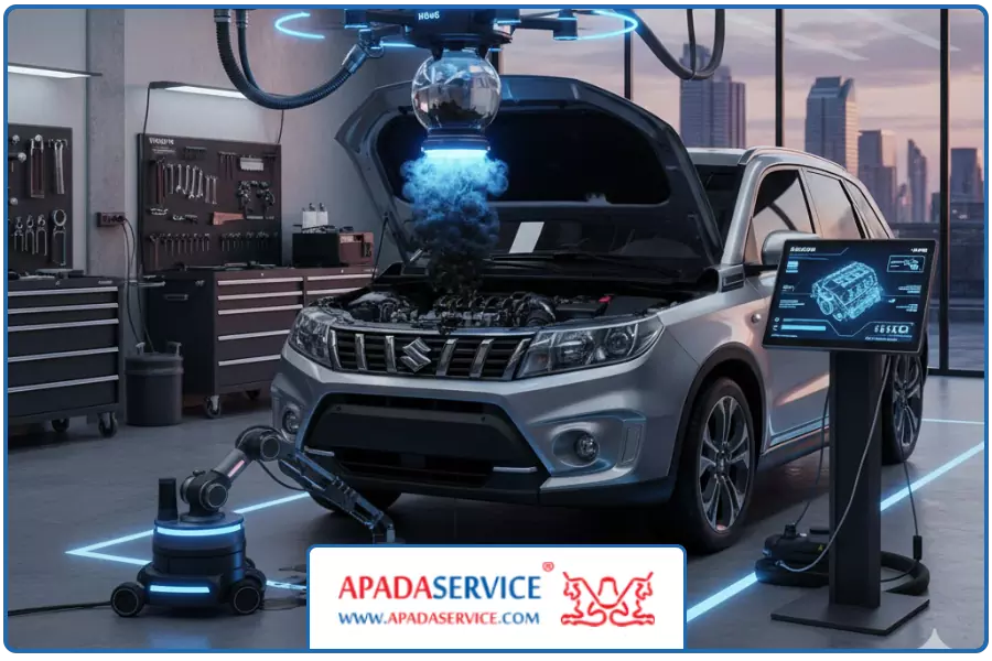 اهمیت موضوع و تمیزی از گرد و غبار | تعویض روغن سوزوکی ویتارا