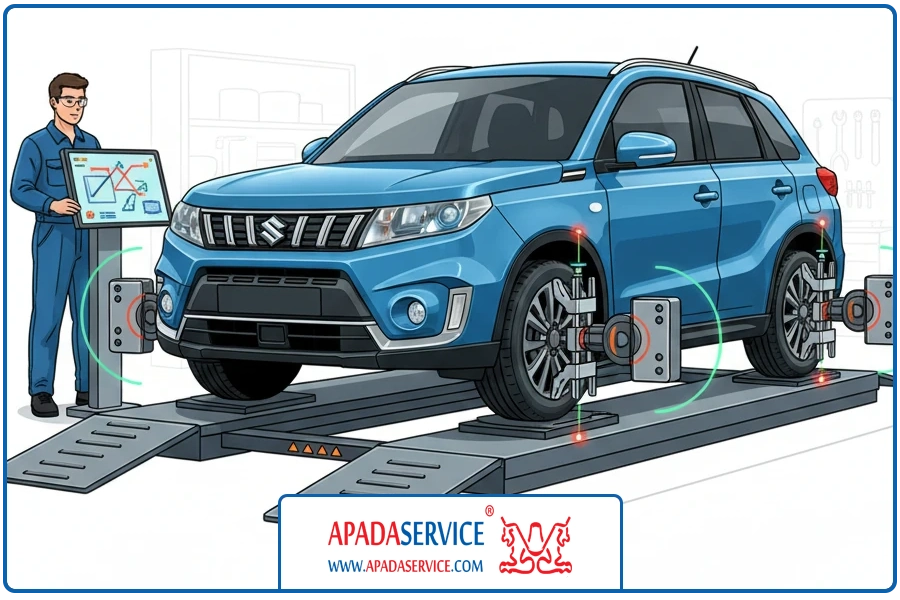 تنظیم زوایا | تعمیر کمک فنر سوزوکی ویتارا