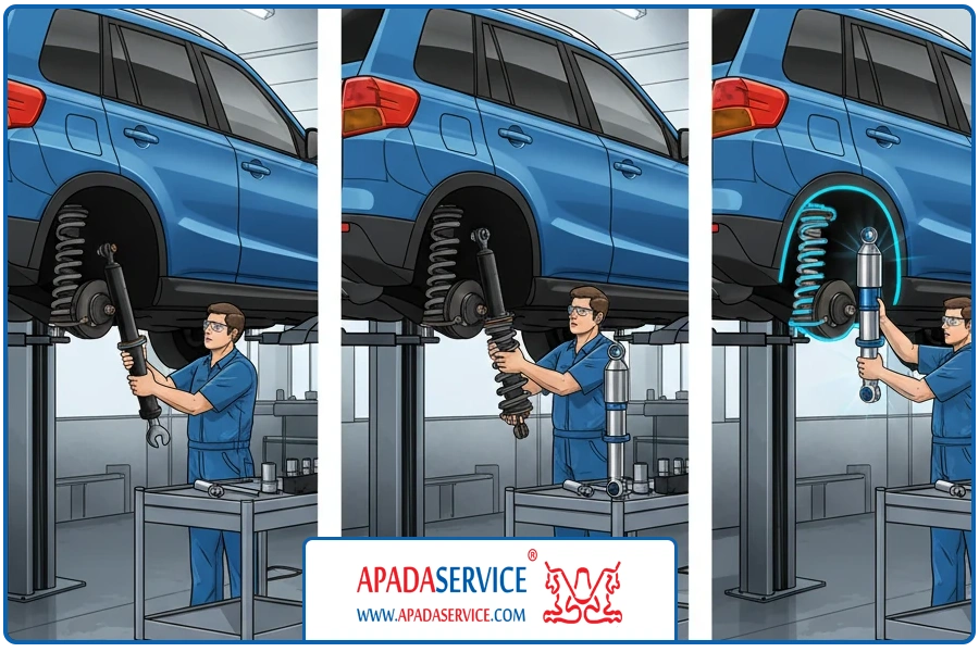 راهنمای تعویض | تعمیر کمک فنر سوزوکی ویتارا