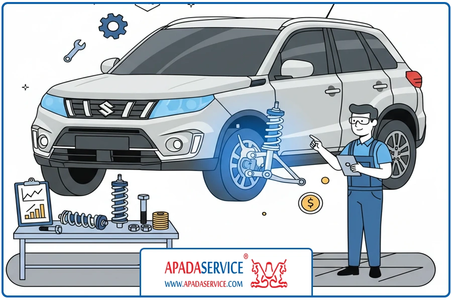 بررسی هزینه ها | تعمیر کمک فنر سوزوکی ویتارا