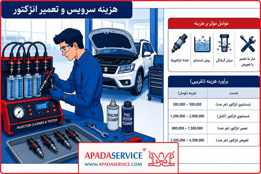تعمیر برق سوزوکی ویتارا | هزینه سرویس و تعمیر انژکتور